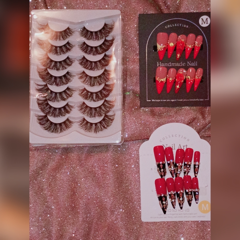 Strip Lashes & Press-On Nail Sets
